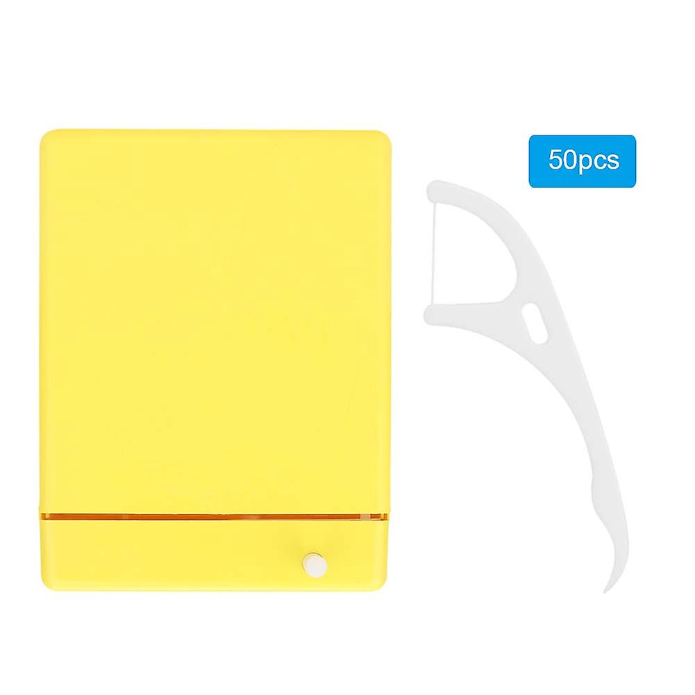 Automatic Floss Box Household Portable Floss Stick Storage Box Container Oral Care Tool