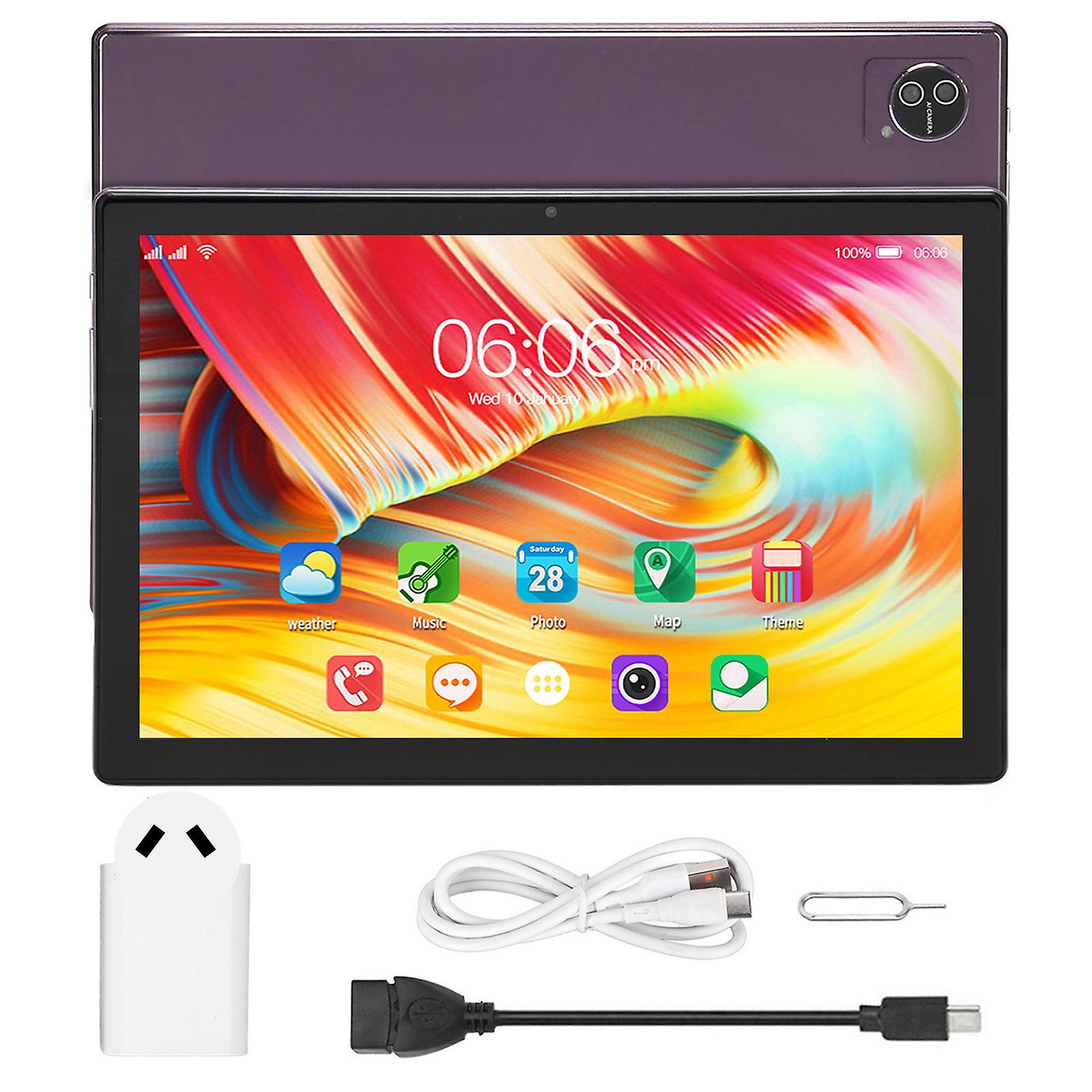 10.1 Inch Android 12 Tablet 8 Core CPU 8GB RAM 256GB ROM 4G Network 5G WiFi HD Display