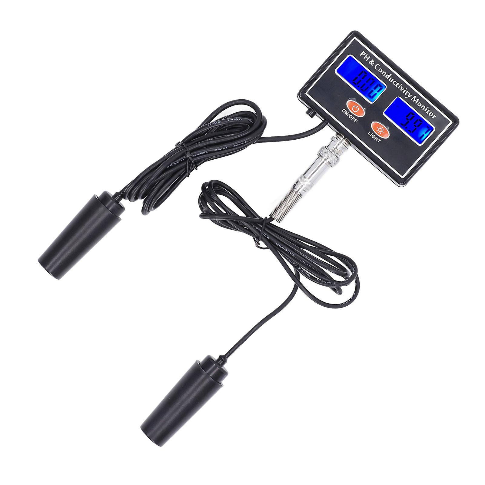 PH-detector EC-detector Hoge nauwkeurigheid Achtergrondverlichting Digitale geleidbaarheidsmonitor