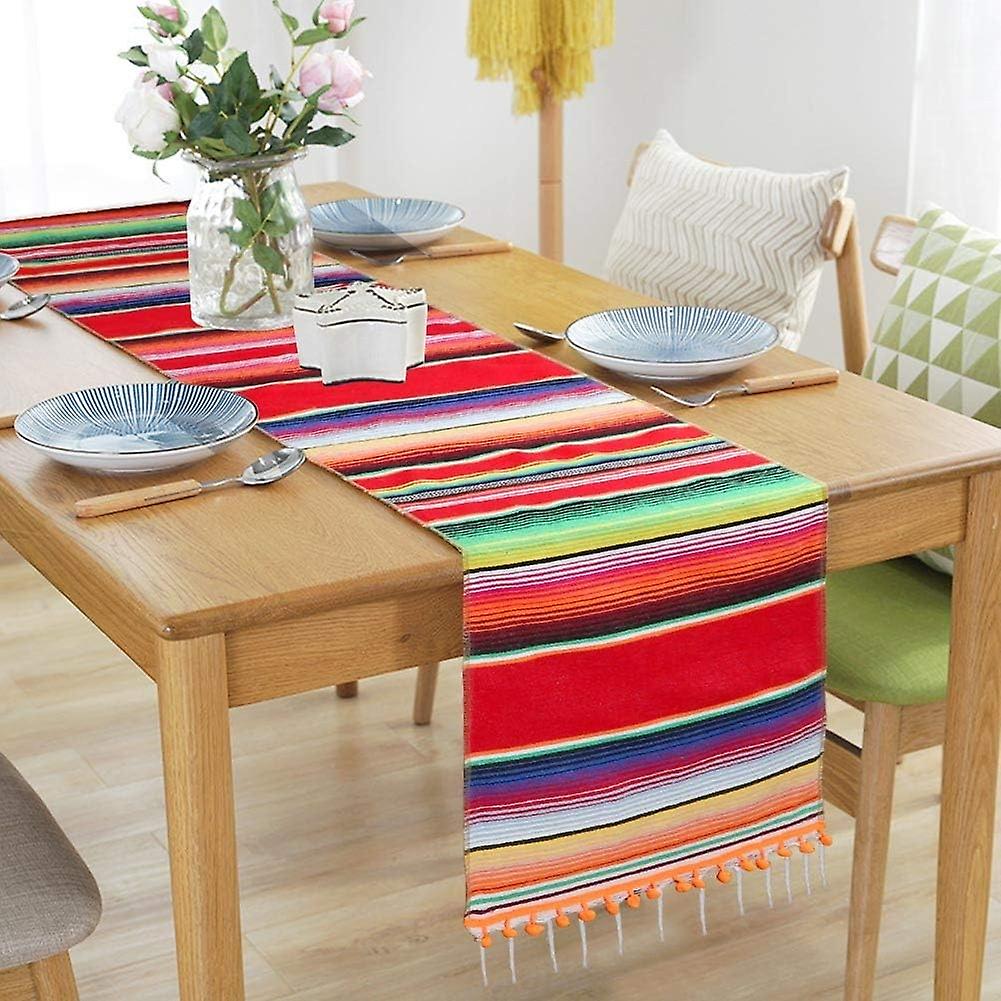 Mexican Table Runner Upgraded Serape Table Runner,
