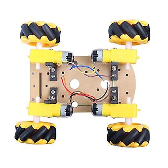 Smart Robot Car Kit Acrylic Chassis With 4wd Mecanum Wheels Suitable For Programming Beginner Kit Diy Assembly Robot