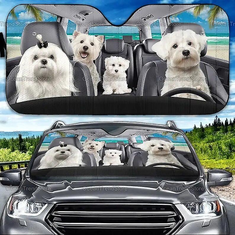 مظلة الشمس للسيارة العائلية المالطية ، مظلة الشمس للسيارة المالطية ، ظل الشمس المالطية المضحك ، ظل النافذة المالطية ، هدية الزوجة ، هدية لأمي ~ 19612