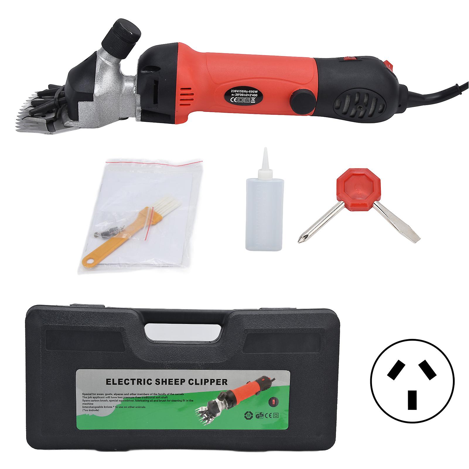 690W Electric Sheep Clipper Adjustable Speed Shearing Kit Animal Supplies AU Plug 220V 50Hz