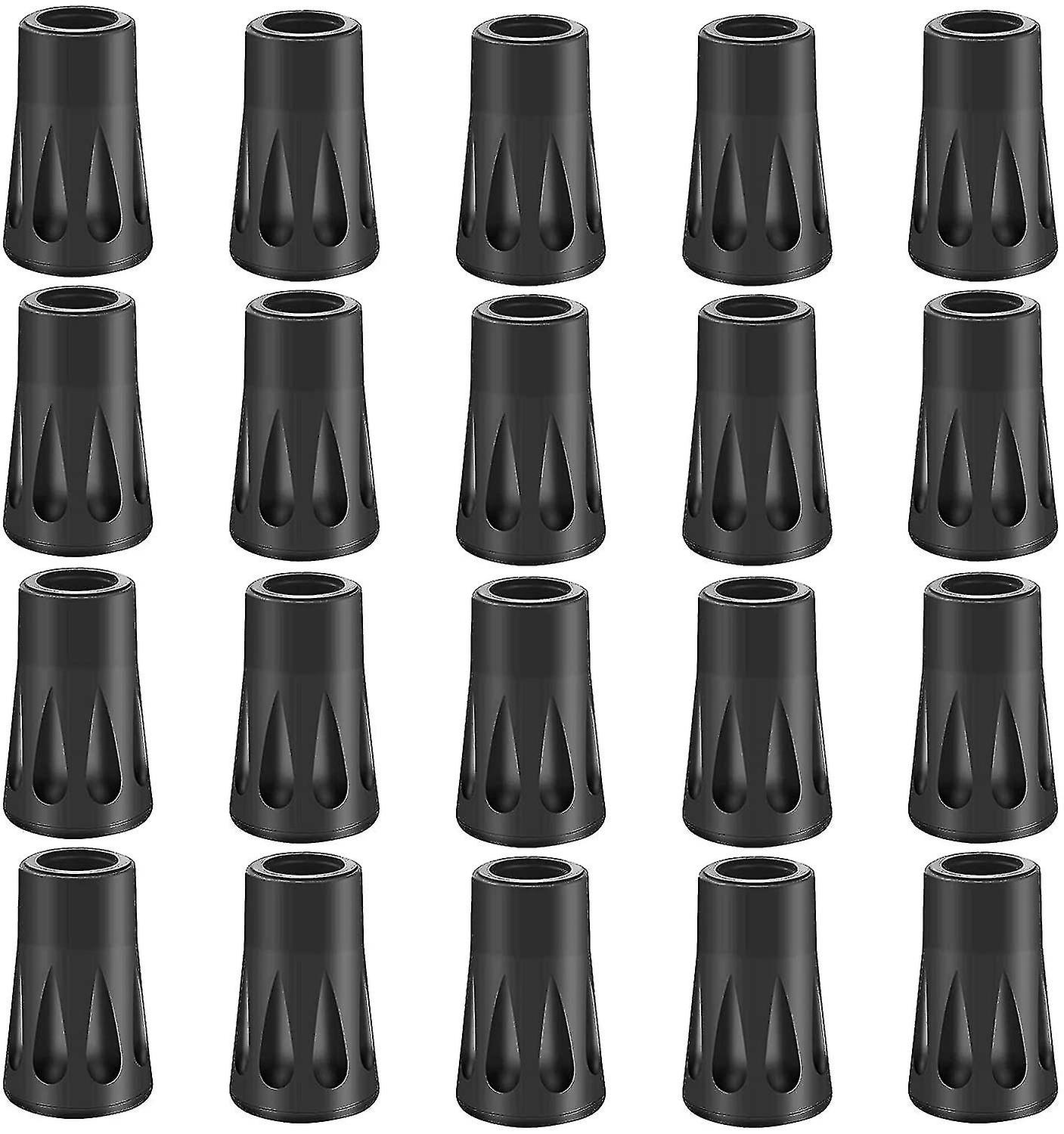 20pcs Rubber Buffer Set Hiking Poles Rubber,buffer Nordic Walking Pads