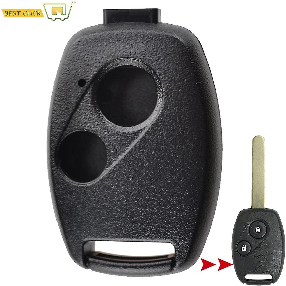 2 Buttons Car Key Replacement Remote Key Case For Honda Civic Accord Pilot Fit CRV Crosstour Odyssey Fob Case Without Blade~10478