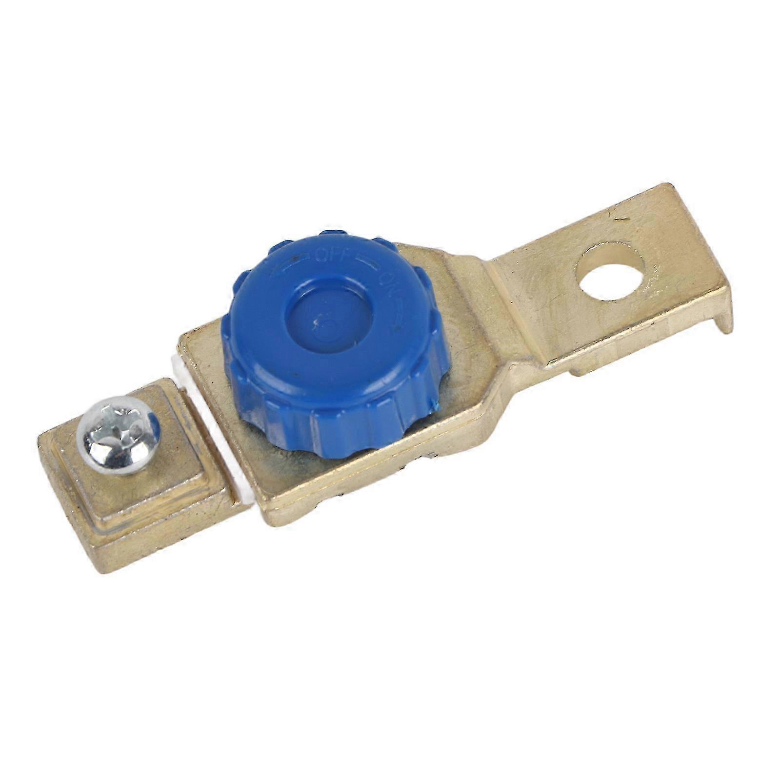 Battery disconnect switch for motorcycle isolator terminal