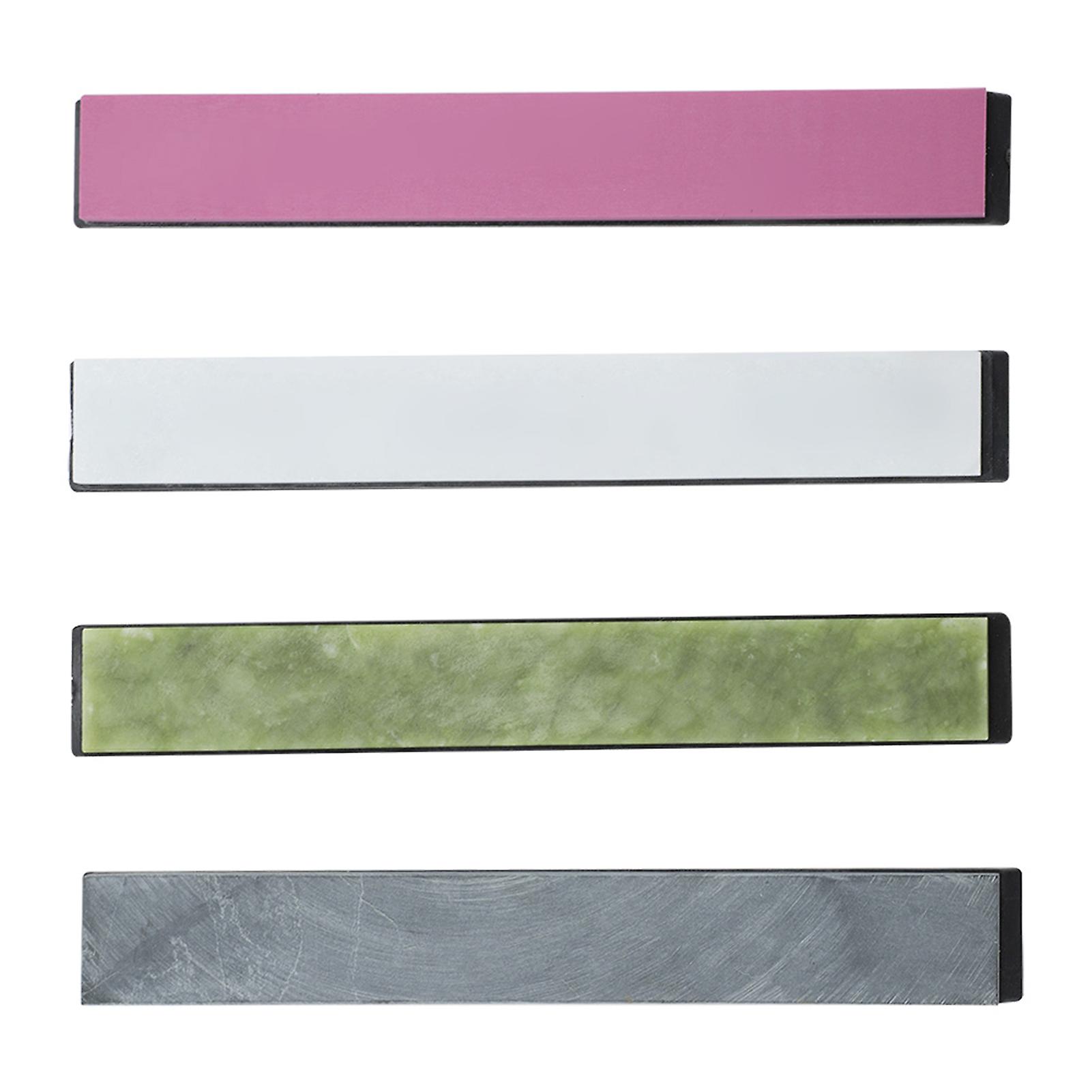 4pcs Set Colorful Grindstone with Base for Knives Sharpening Fixed Angle Knife Sharpener