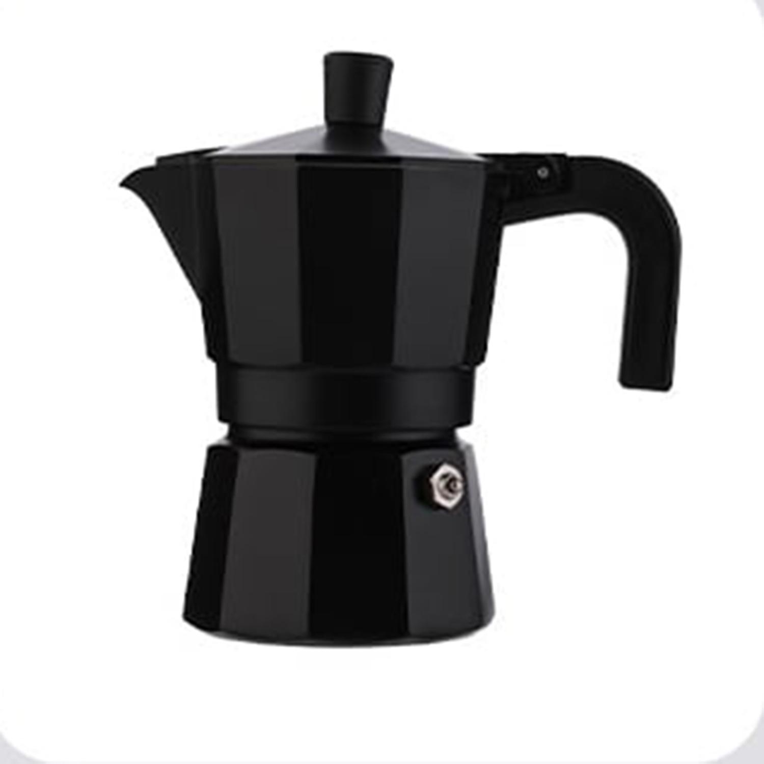 Outdoor Hand Brewed Coffee Pot - Black Mini Coffee Maker for Camping