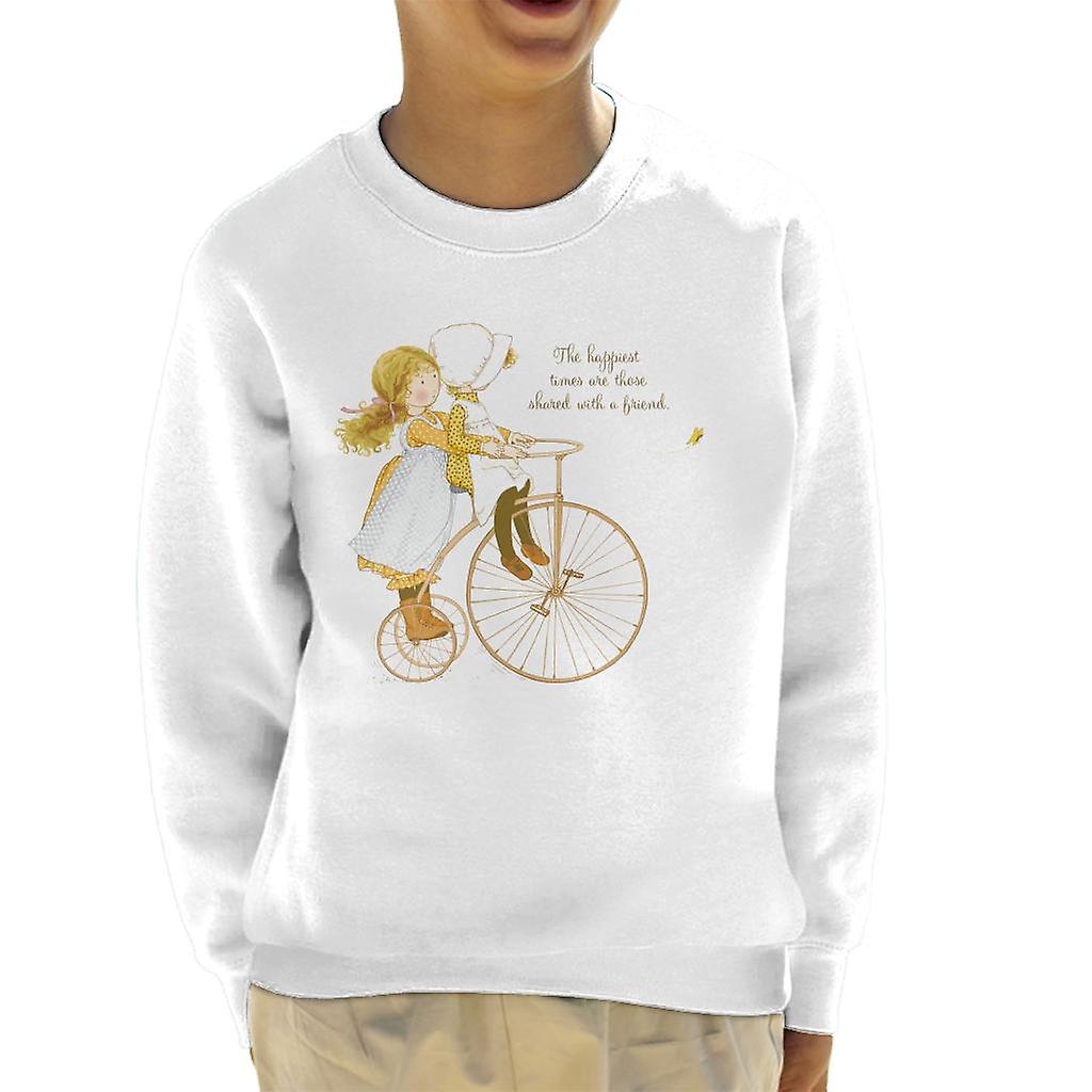 Holly Hobbie Happiest Times Are Shared With A Friend Kid's Sweatshirt