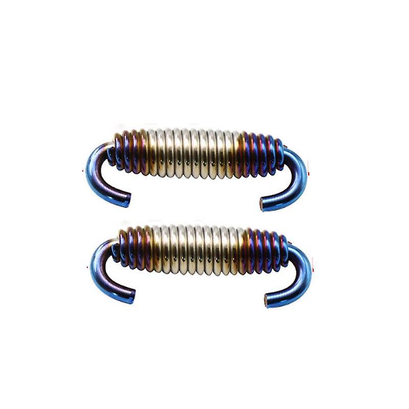 Universal Motorcycle Exhaust Pipe Muffler 2 Pieces Universal Movable Spring Hook Modification Accessories Dropshipping~20401