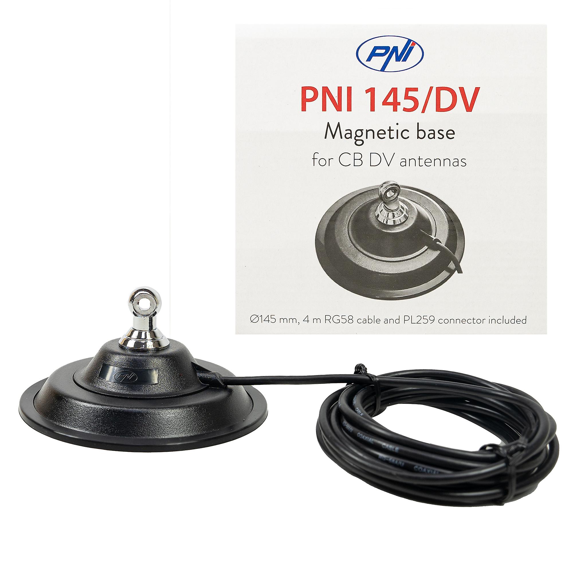 Μαγνητική βάση PNI 145/DV 145mm περιέχει καλώδιο 4m και βύσμα PL259