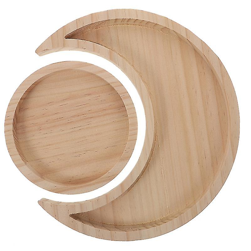 2pcs Wooden Jewelry Plate