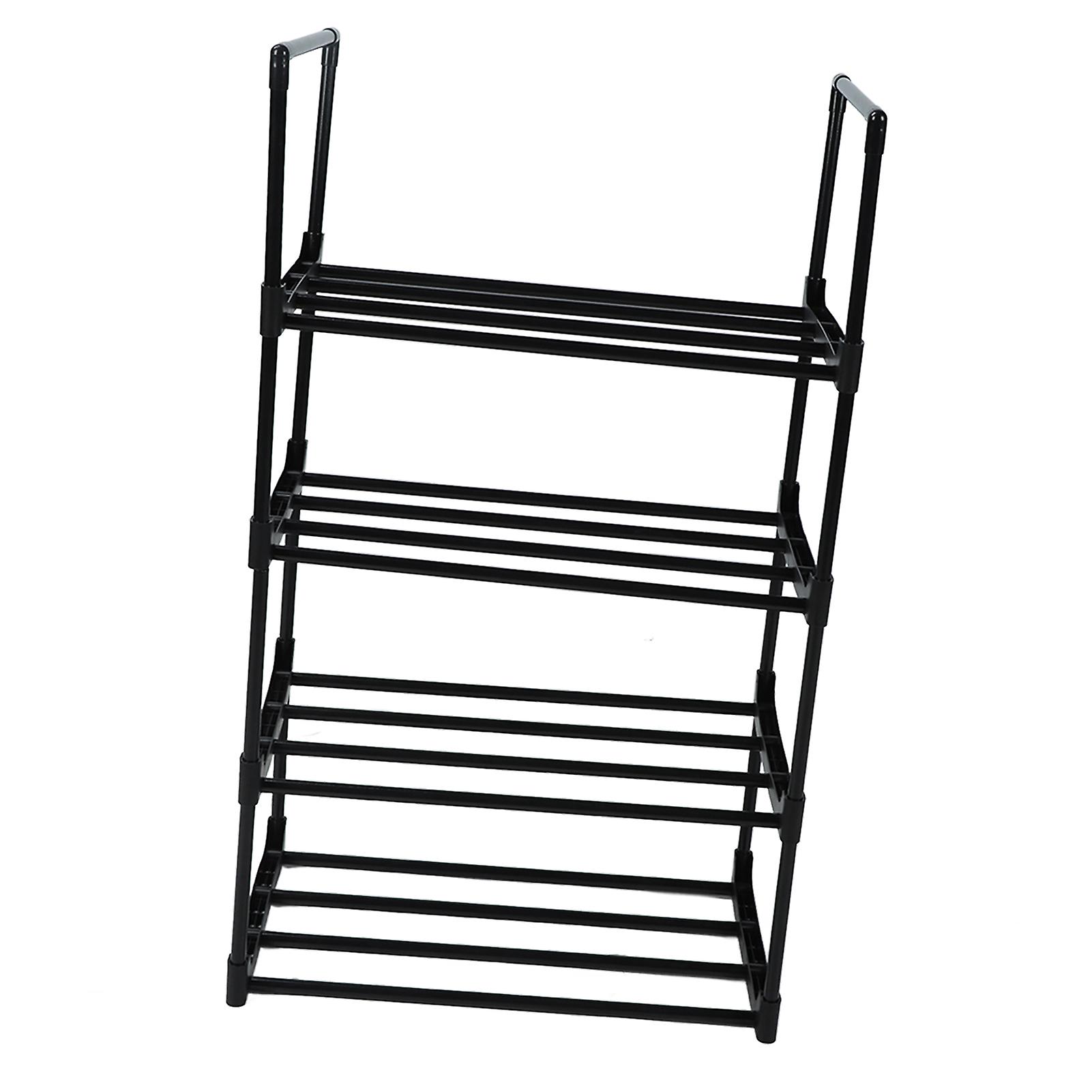 Shoe Rack Multifunctional Multilayer Large Capacity Shoe Shelf for Closet Hallway Bedroom Entryway 1 Column 4 Layers 