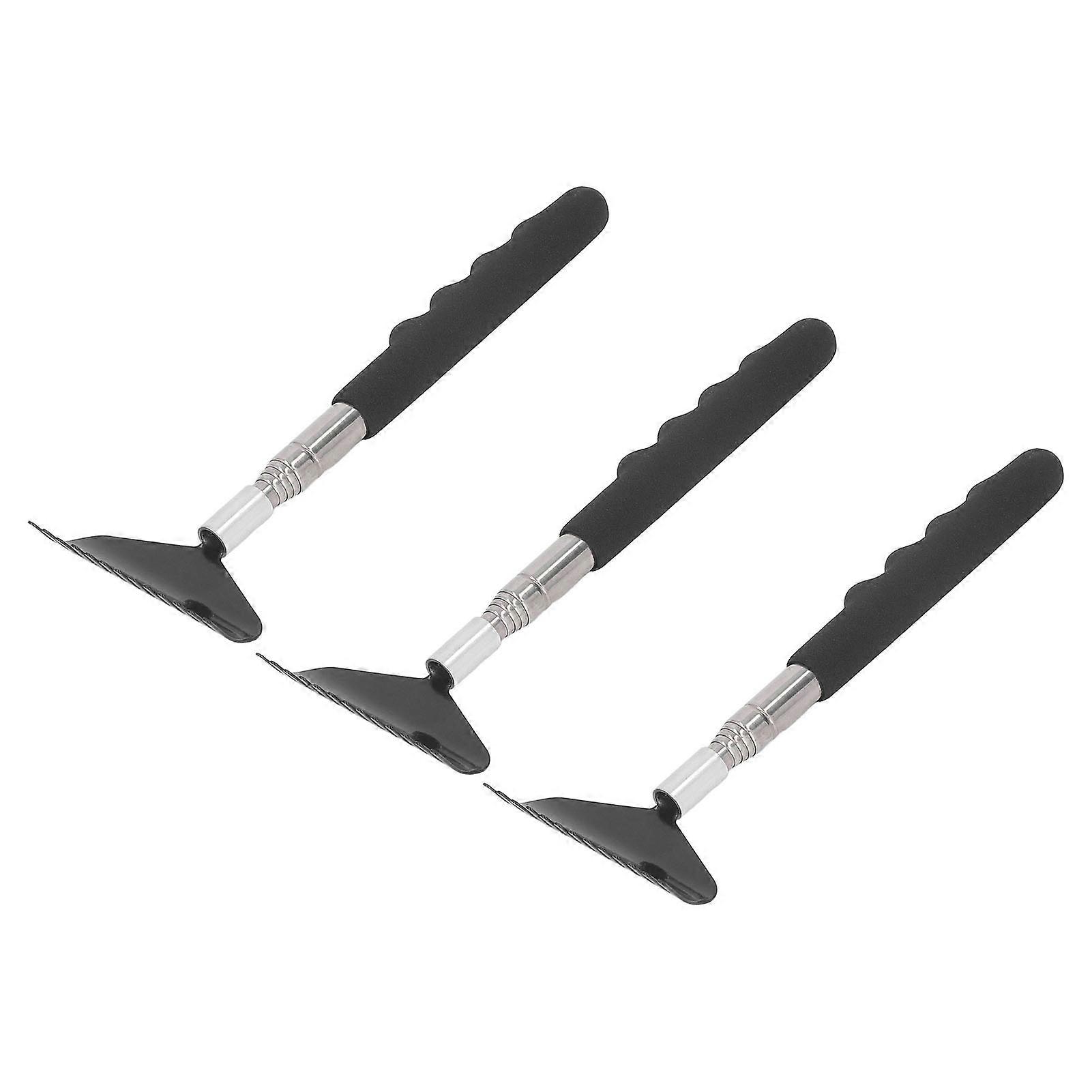 3Pcs Back Scratcher Stainless Steel Portable Point Pressing Extendable Back Scratching Tool 