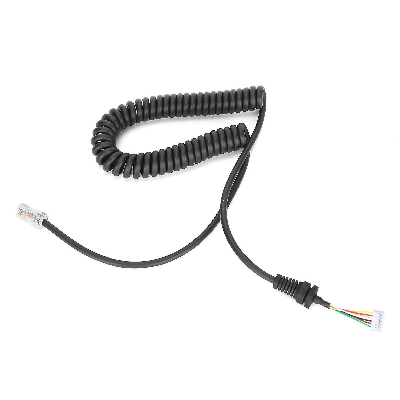 Hand Microphone Cable Compact Pvc Hnad Mic Cable Replacement For Yaesu Mh48a6j