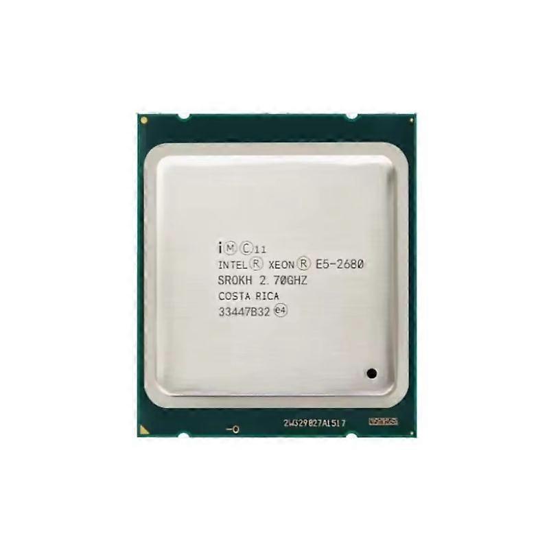 Xeon E5-2680 CPU - Socket LGA 2011 8 Cores 16 Threads 2.7GHz 20MB L3 Cache 130W.