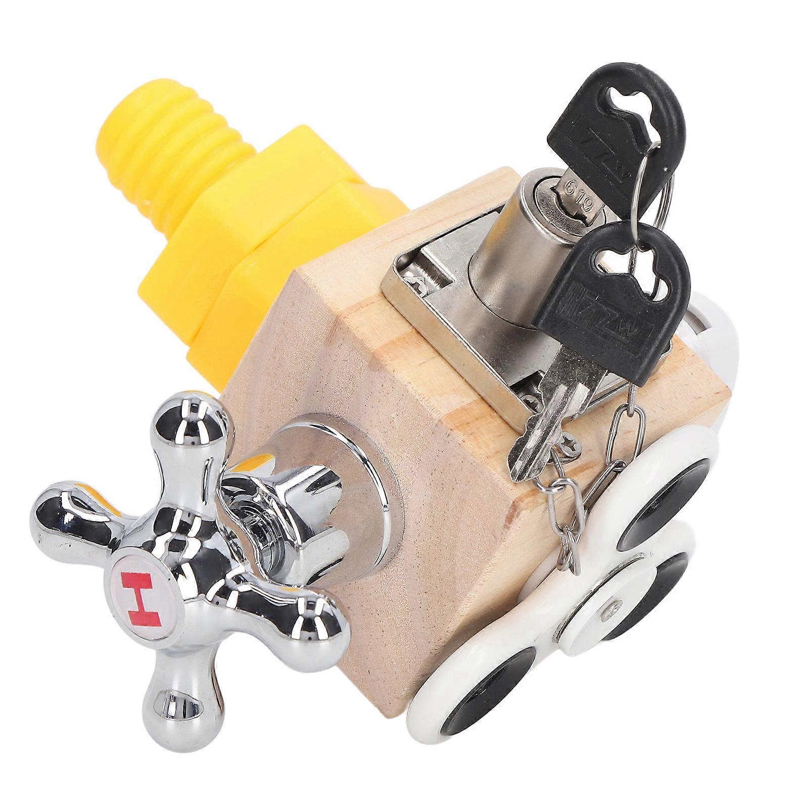 Kids Learning Locks Sensory Toy Improve Coordination Fingertip Educational Lock Key Toy 