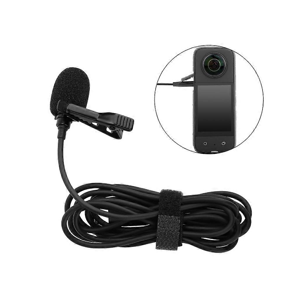 für Insta360 ONE R/RS One X2 X3 Lavalier Mikrofon Sportkamera Action 2 3