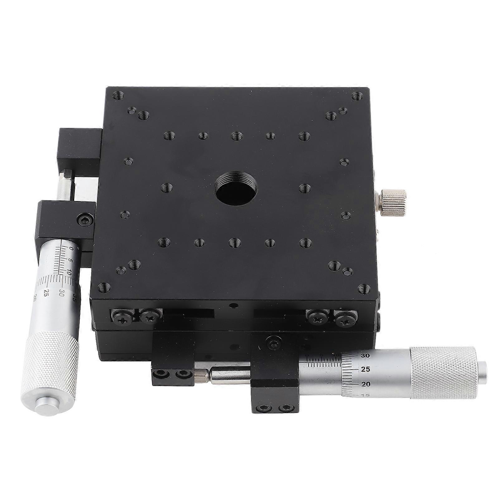 Xy Micrometer Manual Finetuning Cross Roller Accuracy Linear Stages 100*100*40mm