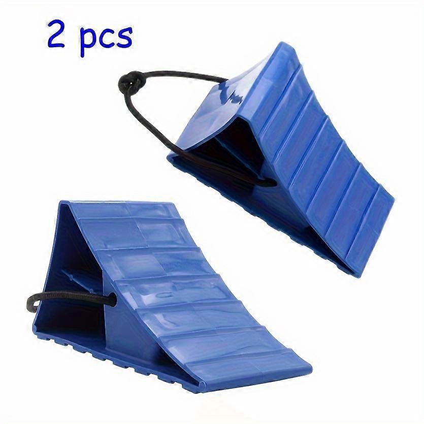 2pcs Universal Car RV Sedan Tire Immobilizers, Anti-skid Wheel Stop Blocks, High-Strength PP Material Tire Blockers