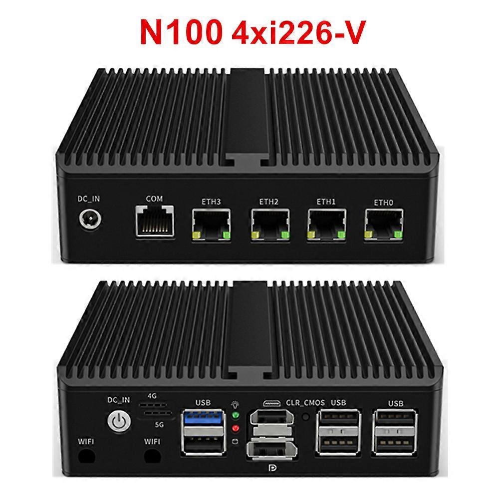 Intel N100 Pfsense Firewall Router der 12. Generation J6413 N5105 N5100 4xintel i225 i226 2.5g NVME lüfterloser Mini-PC Opnsense Pve Esxi