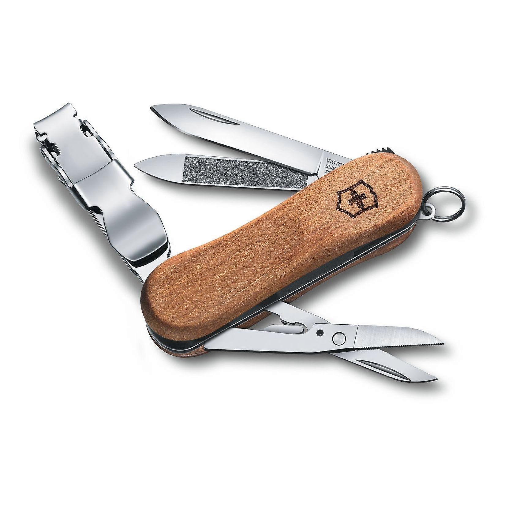 Victorinox Nail Clip 580 Wood Swiss army knife - 6 functions - with nail clipper