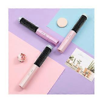 2 In 1 Wireless Curler & Straightener Usb Fast Heat Hair Curling Irons Straightener Comb For Hair S