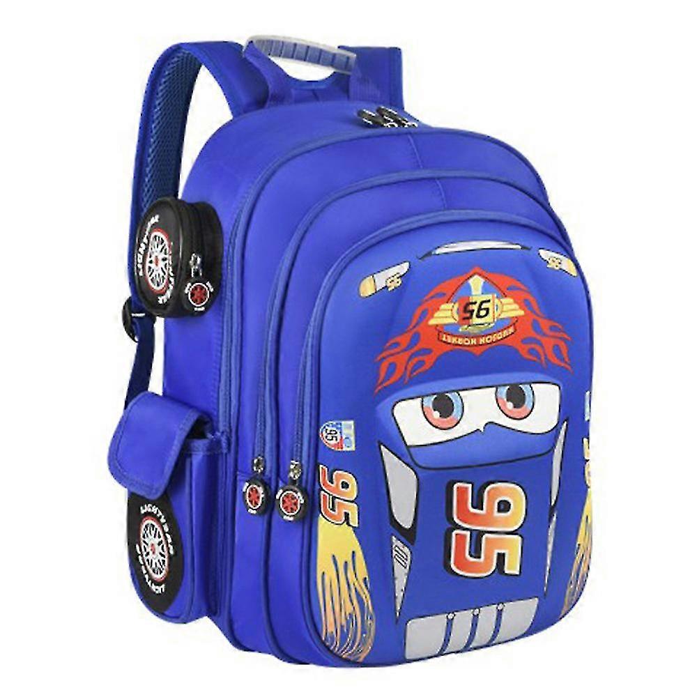 Småbarnsbilar Lightning Mcqueen 3d ryggsäck vattentät lätt lastbilsbil grundskoleväska dagis bokväskor för pojkar flickor