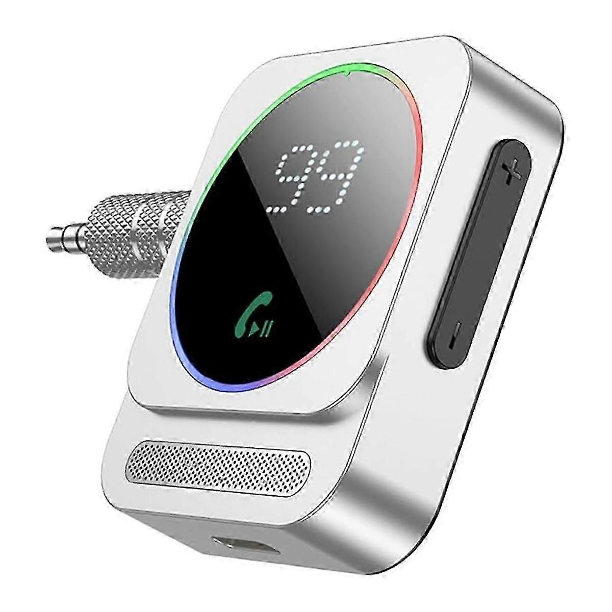 محول KINCJON Bluetooth Aux للسيارة ، محول سيارة بلوتوث محمول ، جهاز استقبال صوت لاسلكي للسيارة / مكبر صوت ستيريو منزلي
