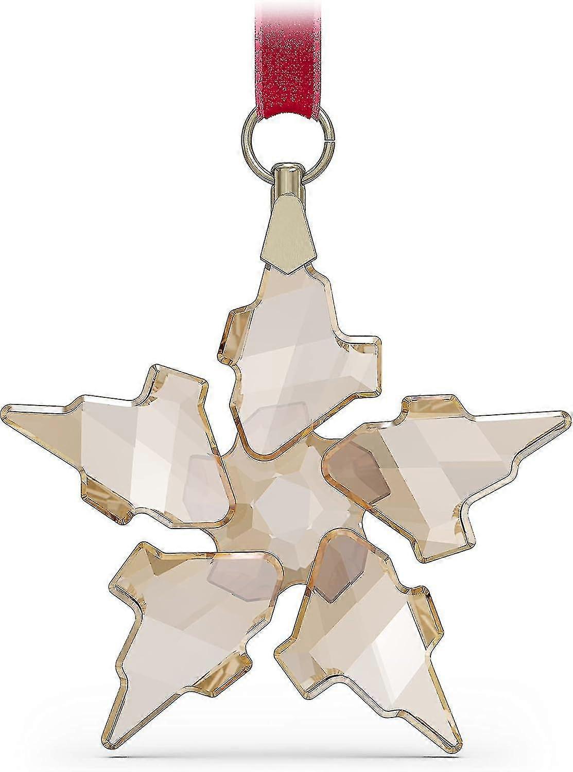 Annual Edition 2023 Ornament, Clear Crystal Star with 97 Facets, Gold-Tone Finished Tag, Part of the Annual Edition Collection February1 -