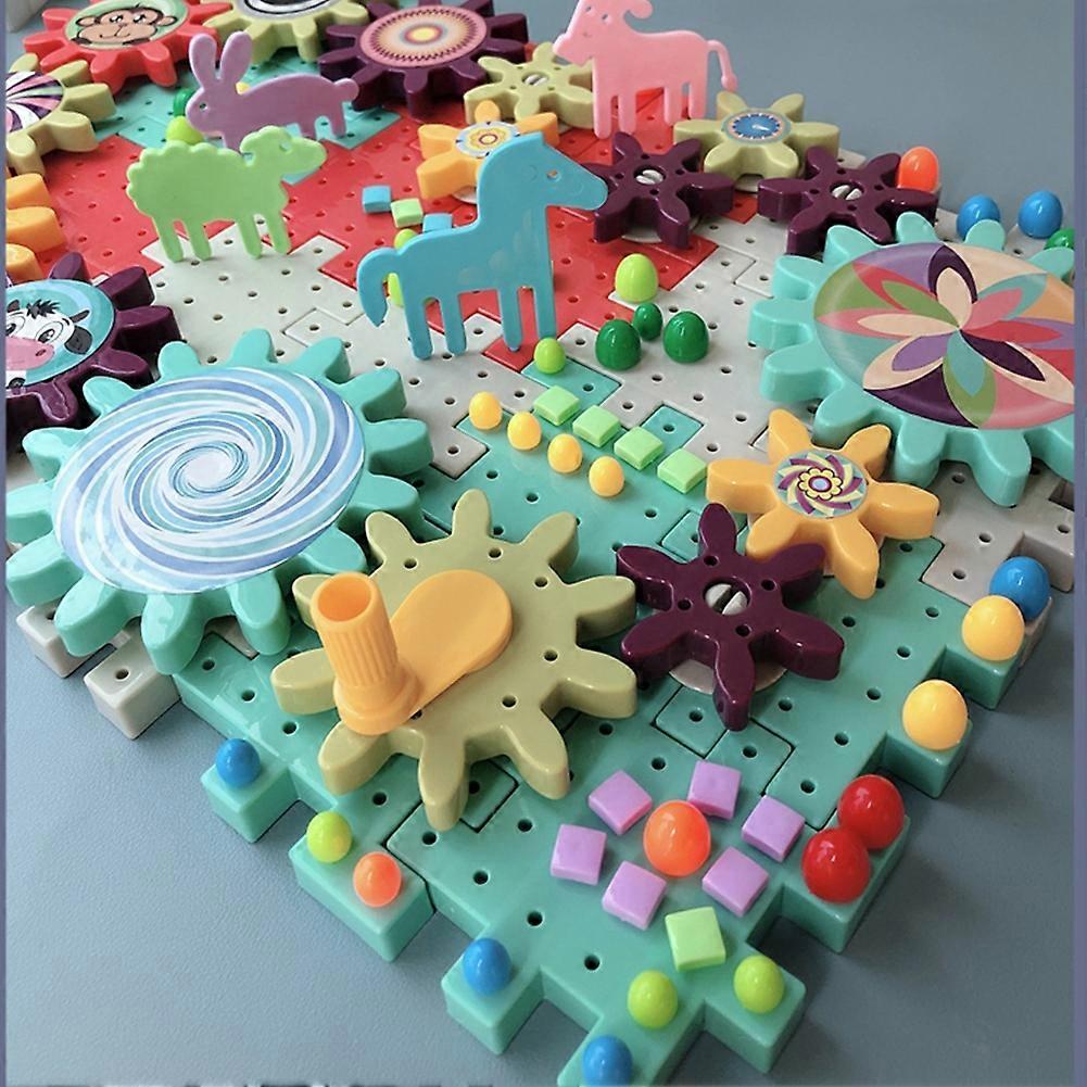 FAI DA TE Bambino Jigsaw Precoce Educativo Plastica Fungo Chiodo Ingranaggio Assemblare Puzzle Toy268pcs