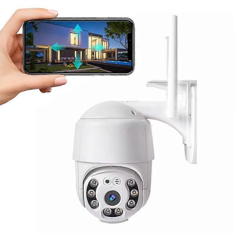 360 Security Camera Outdoor, Auto Tracking CCTV Camera Systems,Pan Tilt,1080P WiFi PTZ Wireless Home Wired Camera,Motion Detection,Voice Intercom,Phon