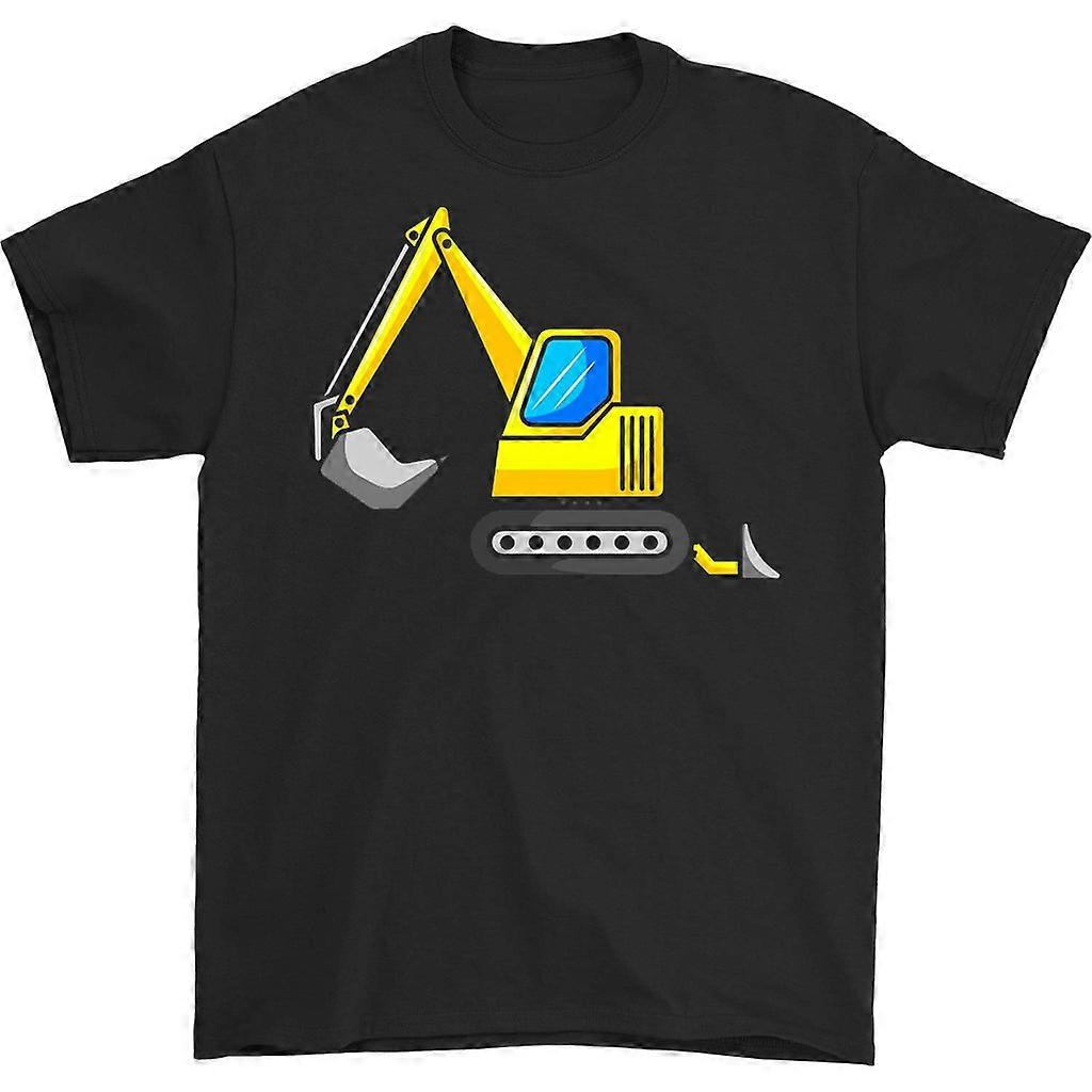 Žluté tričko Backhoe Excavator