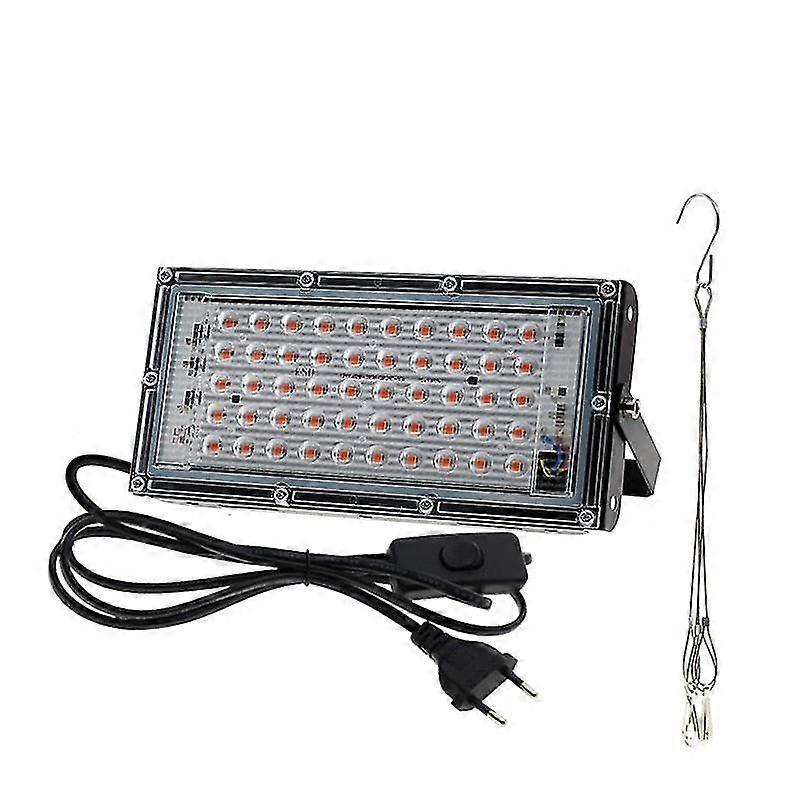 Full spectrum led grow light with stand ac220v phyto lamp with on/off switch for greenhouse hydroponic plant growth lighting