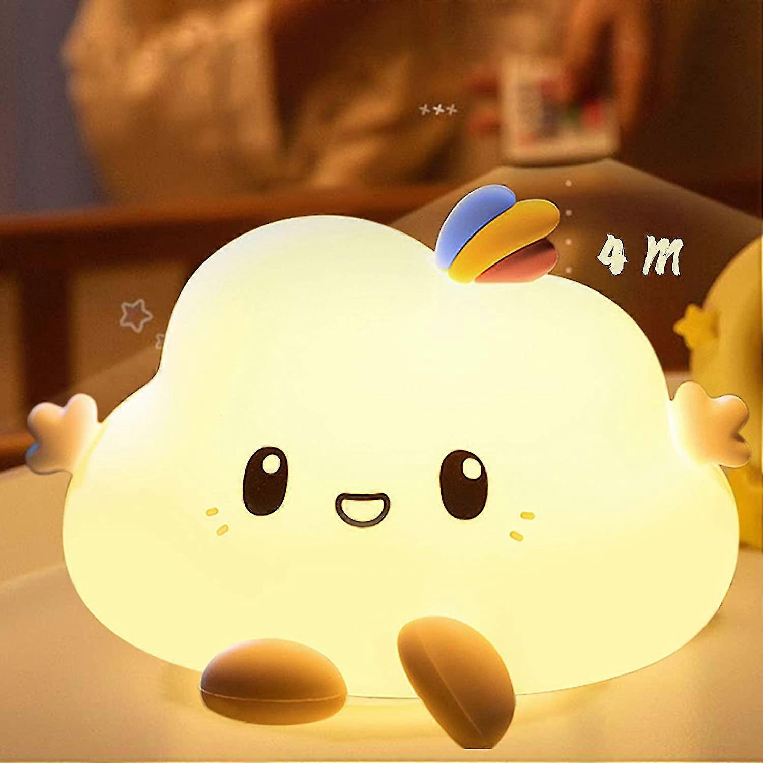 Led Night Light Children Bedside Lamp Baby -portable Usb Charging Night Lamp Light For Reading, Sleeping And Relaxing, Touch Light With Warm White