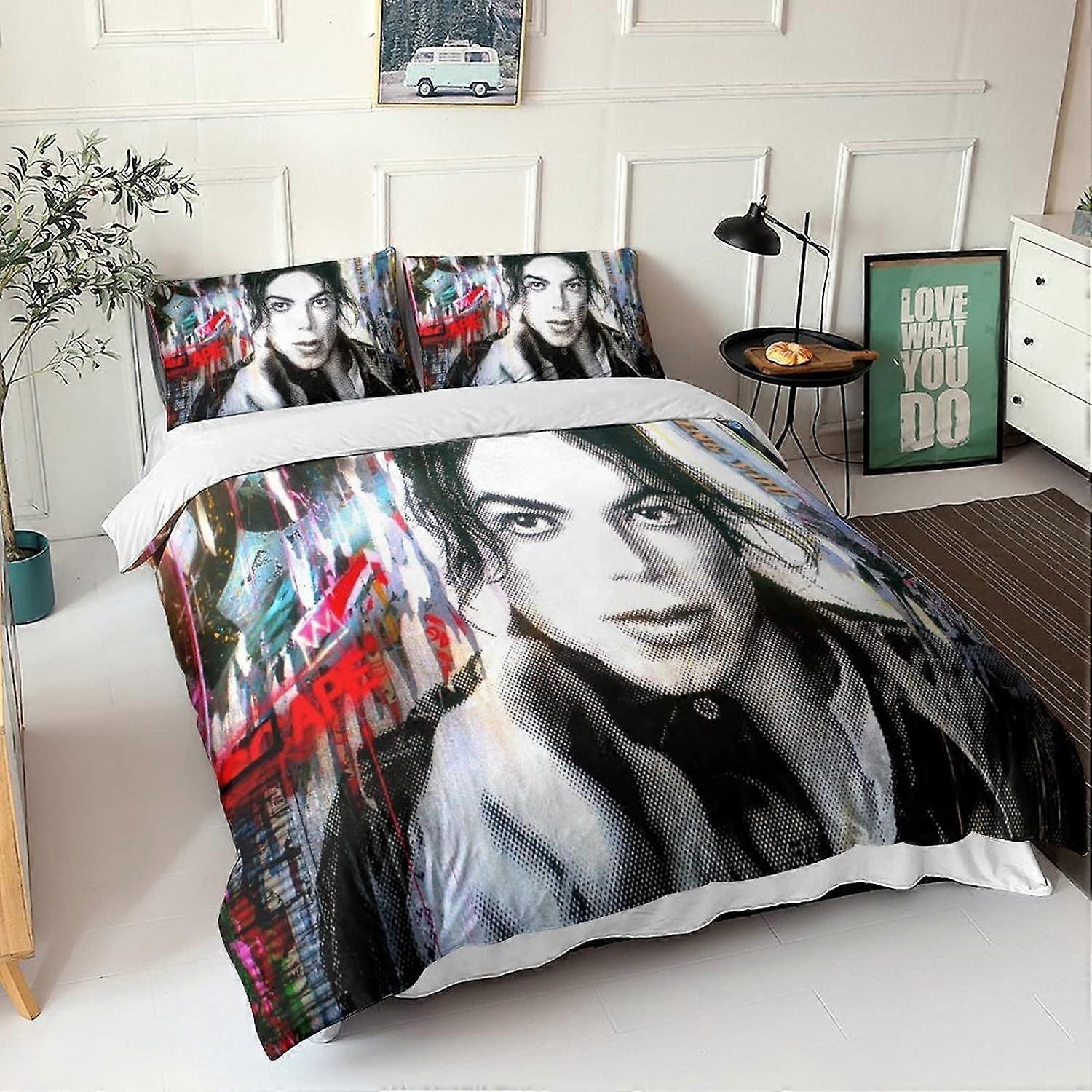 Michael Jackson Påslakan Uppsättningar Dansare Musiker Sängkläder Uppsättningar Microfiber Dubbel Sängkläder Set