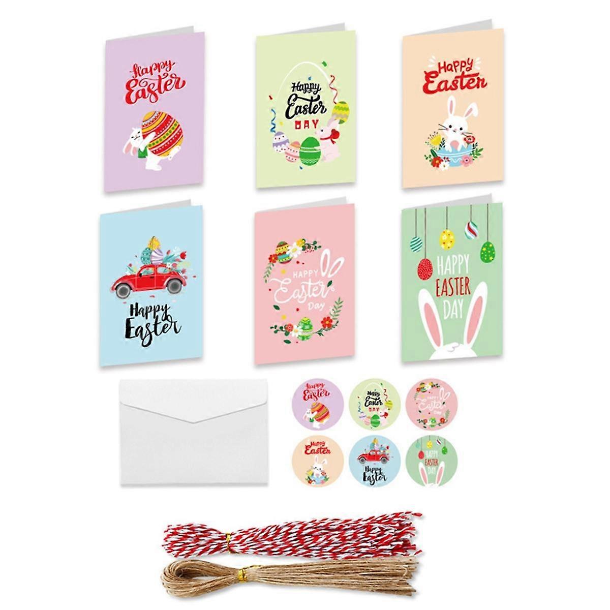 30Pack Easter Party Invitations for Girls Boys with Envelopes and Stickers, Cute Easter Party Invit
