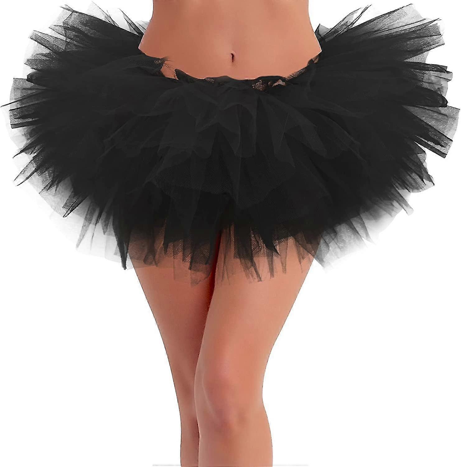Tutus pentru femei Adult Tutu Fuste pentru femei 5 straturi Tulle Fusta Halloween Tutu Femei Tutu Fusta 80s pentru femei