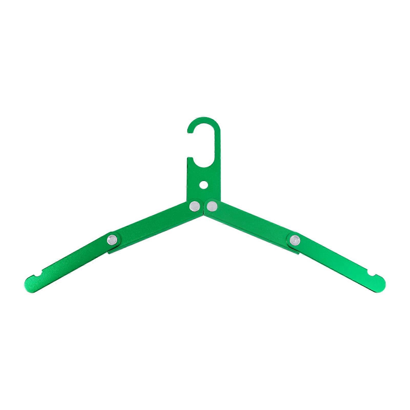 Outdoor Folding Clothes Hanger Multifunctional Aluminum Alloy Drying Rack for Coat Pants Towel Socks Hats Home Self-driving Travel Camping Hanger