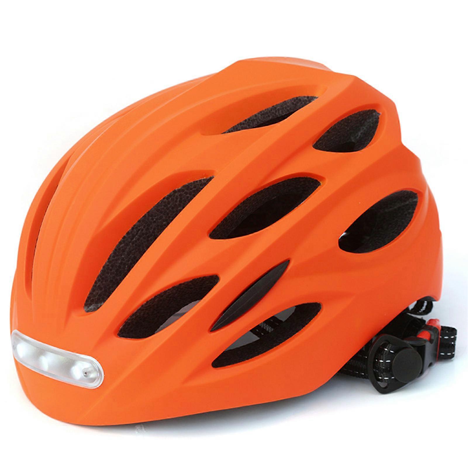 Bike Helmets with LED Light Lightweight Breathable Helmets for Night Riding