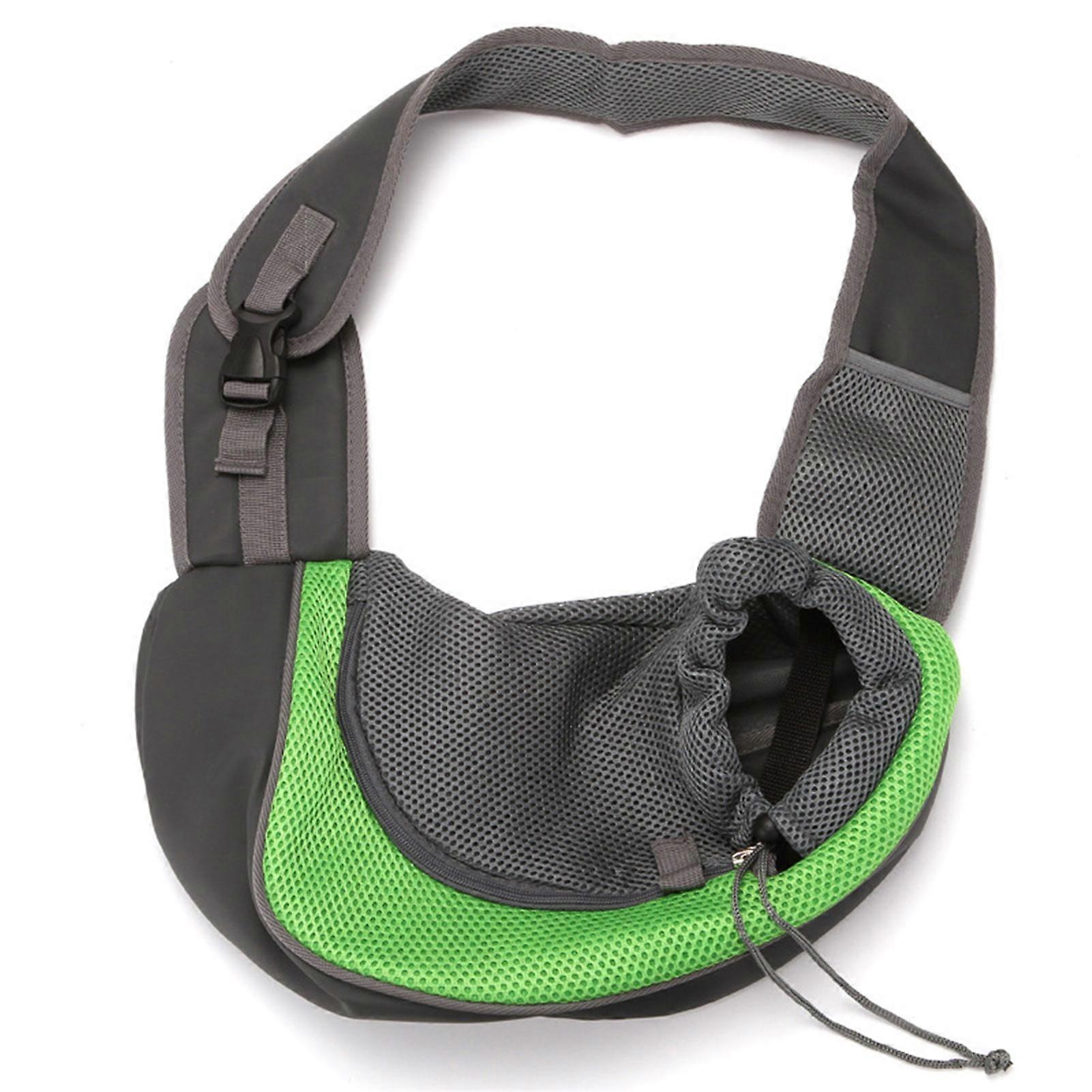 Sling Pet Carrier Adjustables Padded Shoulder Strap Breathable Transport Bag for Outdoor Walking