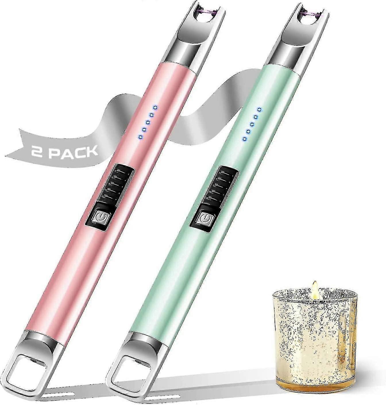 2 Pack Electric S Usb Recharable Flameless Arc E