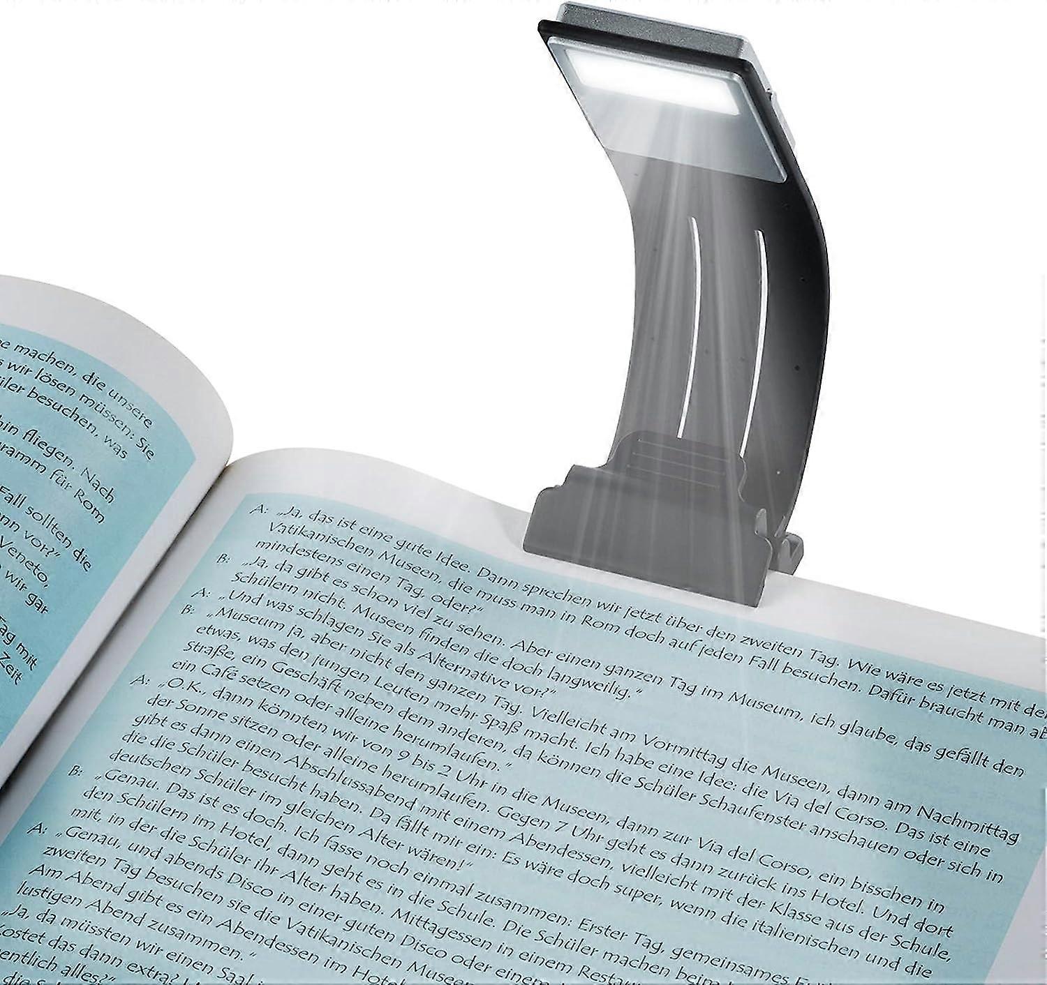 LED Reading Light with Clips USB Rechargeable 3 Brightness Adjustable Foldable Night Reading With Magnetic Lamp Clips for Books Kindle Tablet iPad Lap
