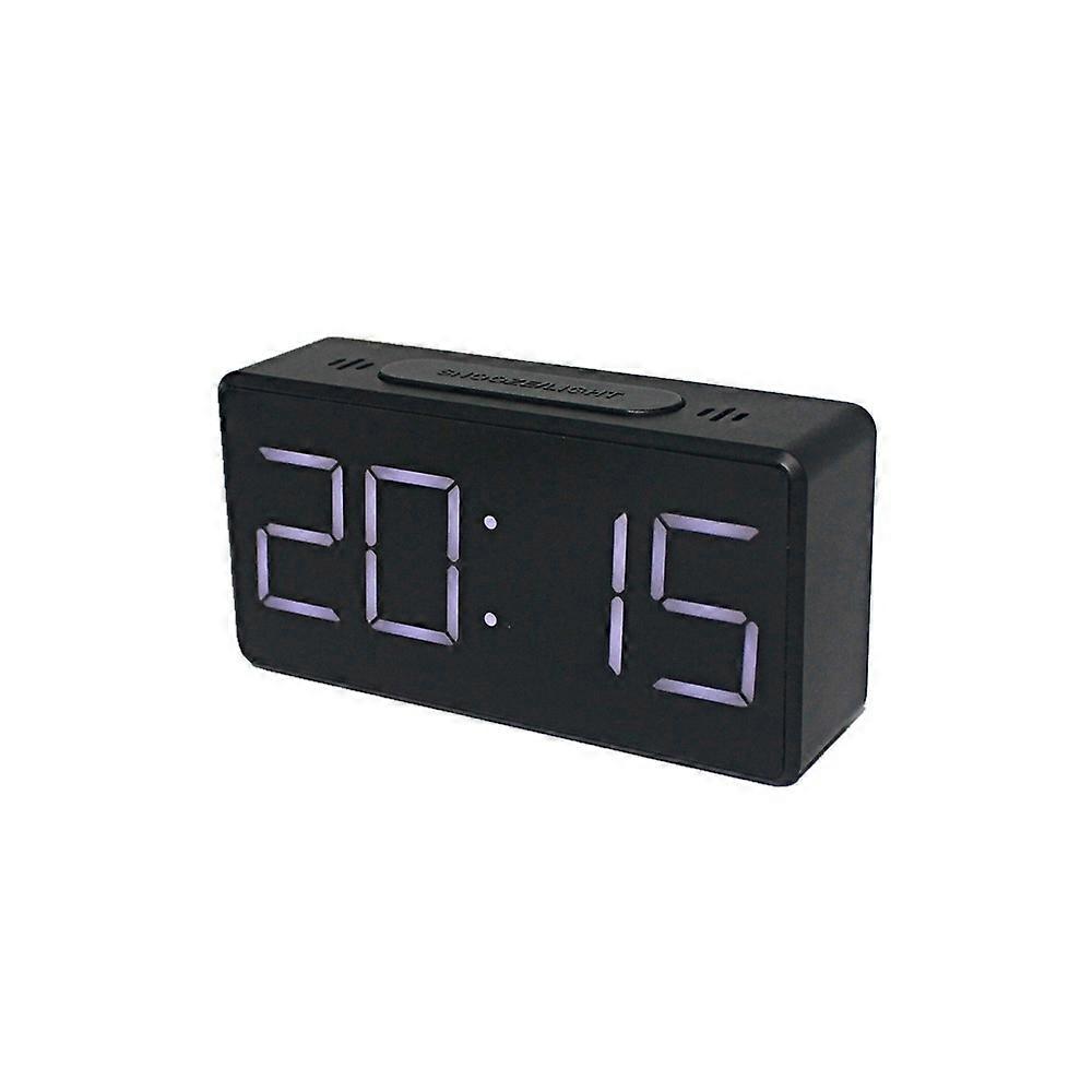 Digital Alarm Clock, LED Electric Desk Clock Electronic Desktop USB Charging Small Table Clocks Time Display,2024 Ping
