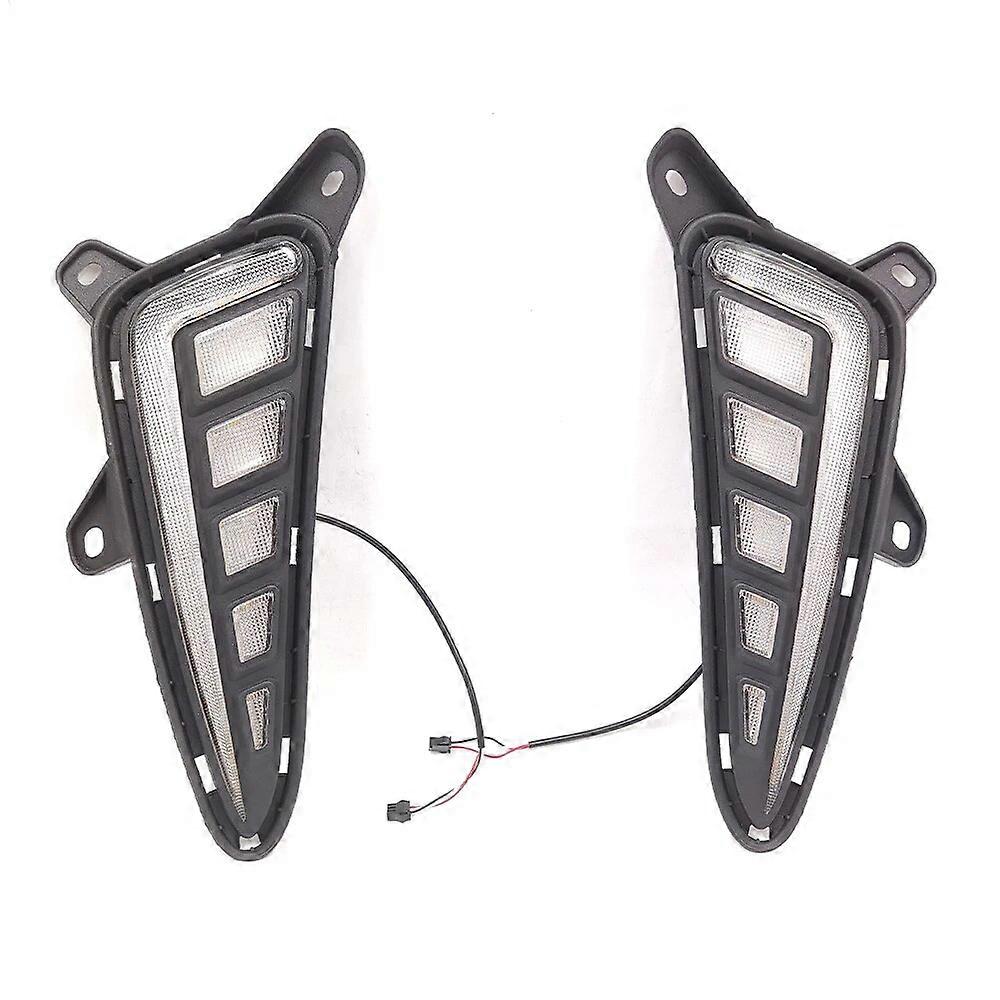 CSCSNL 1 Set For Toyota C-HR CHR 2016 2017 2018 2019 Car LED DRL Daytime Running Light with dynamic Yellow Turn Signal fog lamp