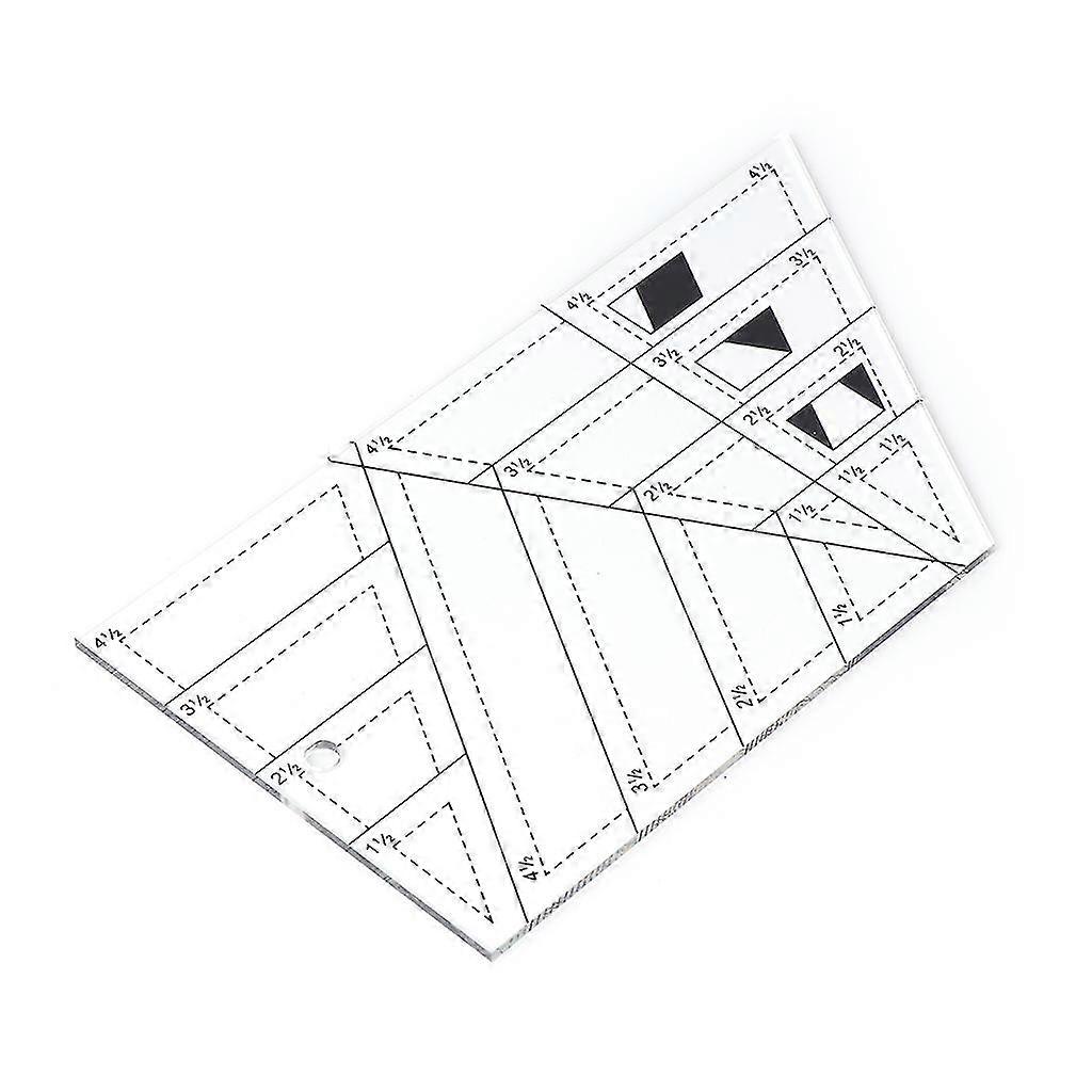 Shape Measure Trapezoid Quilts Plastic Ruler Diy Patchwork Sewing Tools