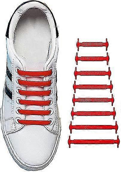 16 Pcs Lazy Tying-free Elastic Shoelaces, Laces Special No Tie Rubber, For Kids And Adults