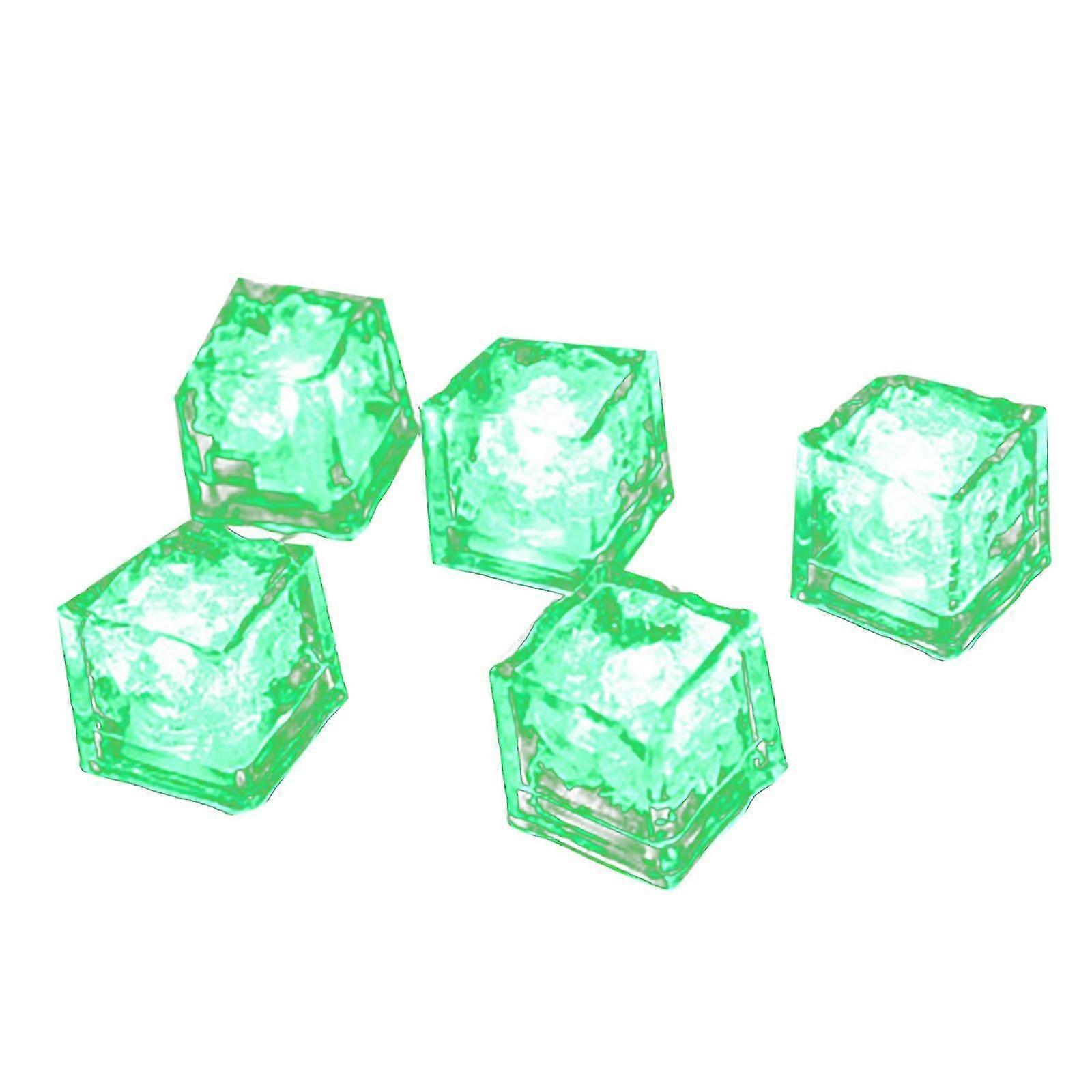 Party Decorative Led Ice Cubes Light Multicolor Liquid Sensor Bar Party 6 Pcs