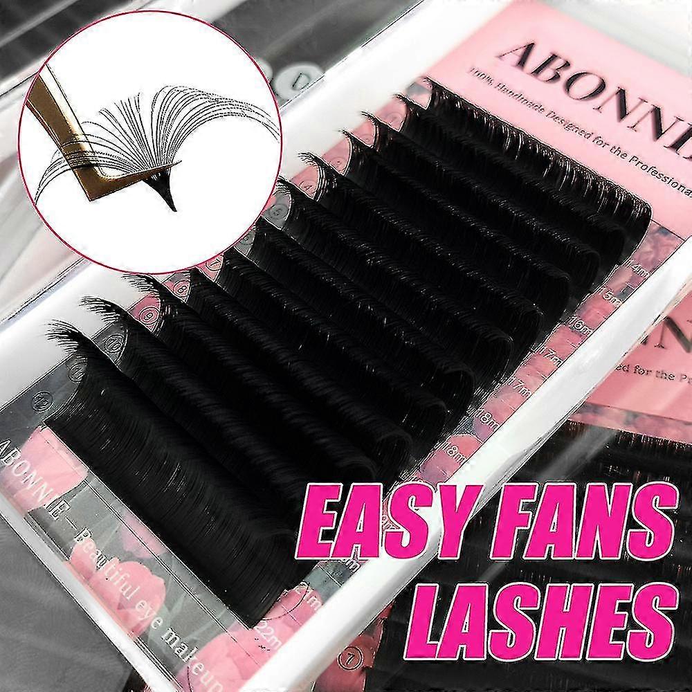 Diy Auto Fan Lashes Extensions Easy Fans Lashes Extensions False Flowering Auto Fan Eyelashes Cilios-size,color:mix(8-15),d-0.03mm