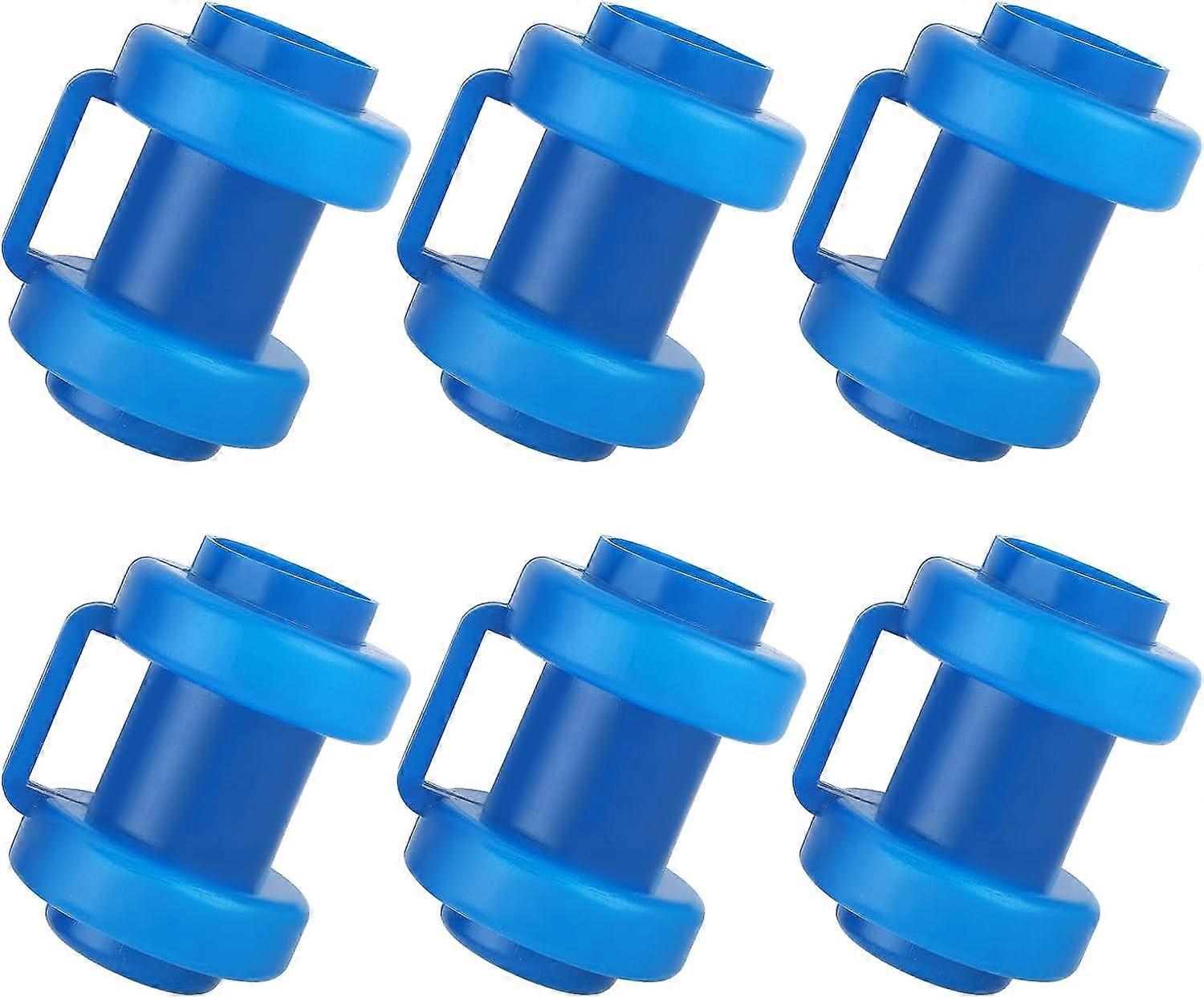 6pcs Trampoline Post Caps, Trampoline End Cap Net Hook Post (Blue)